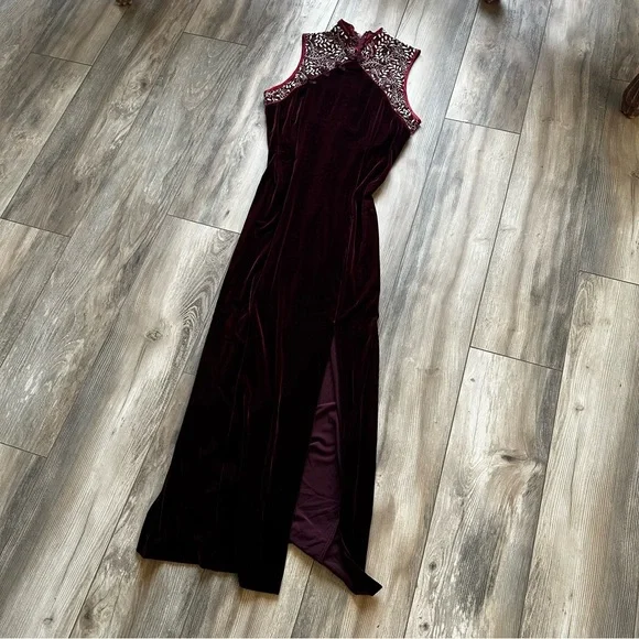 burgundy kimono dress Saiko Kimono Burgundy main image 0